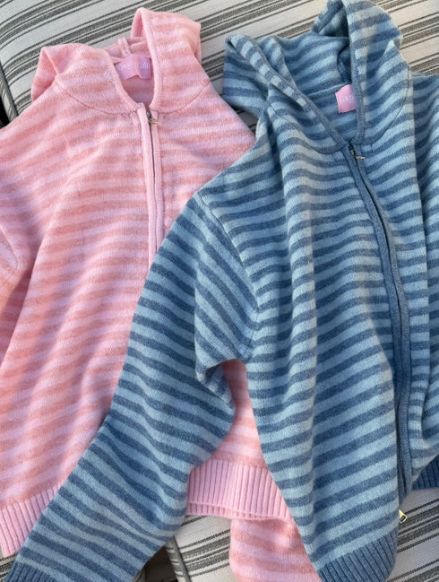 Club Cutie Zip-Up // Baby Pink Monochrome *RESTOCKED*