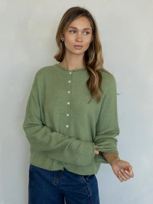 Coco Cutie Cardigan // Sage
