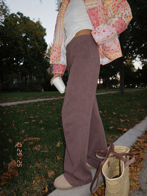 Café Pointelle Pant // Mocha