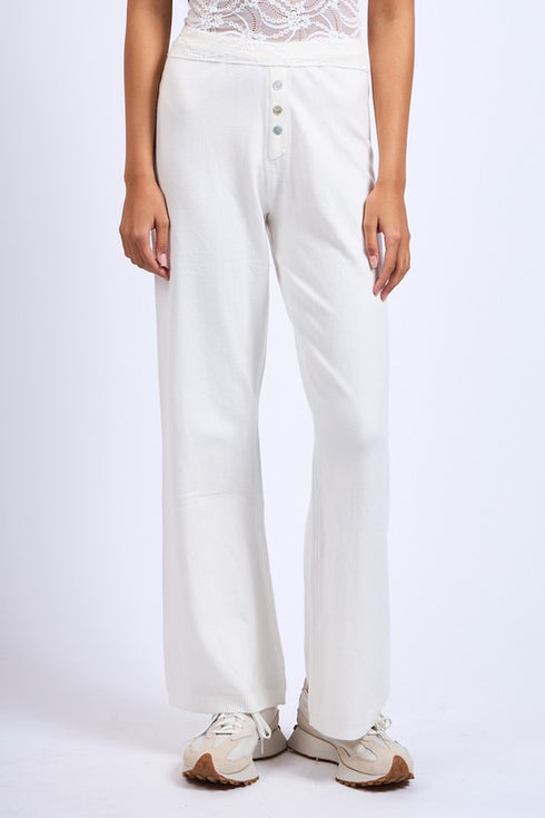 The Easy Peasy Pant // White