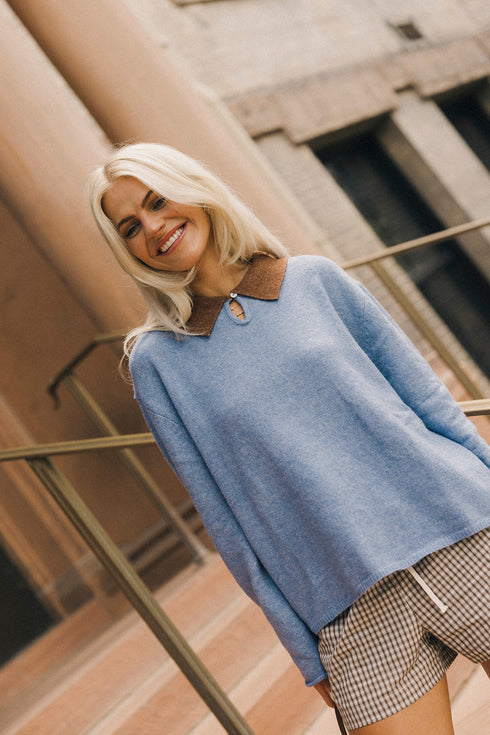 Classic Cutie Polo // Dusty Blue *RESTOCKED*