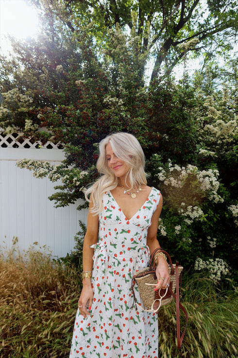 Berry Blooms Dress // Cream