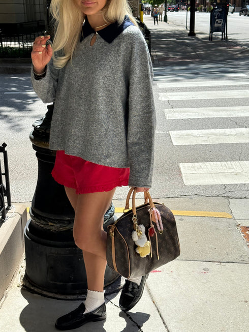 Blair Ruffle Shorts // Red