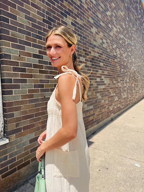 Easy Peasy Jumpsuit // Cream