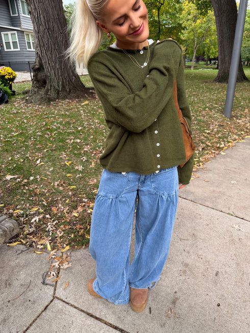 Coco Cutie Cardigan // Olive *COCO EXCLUSIVE*