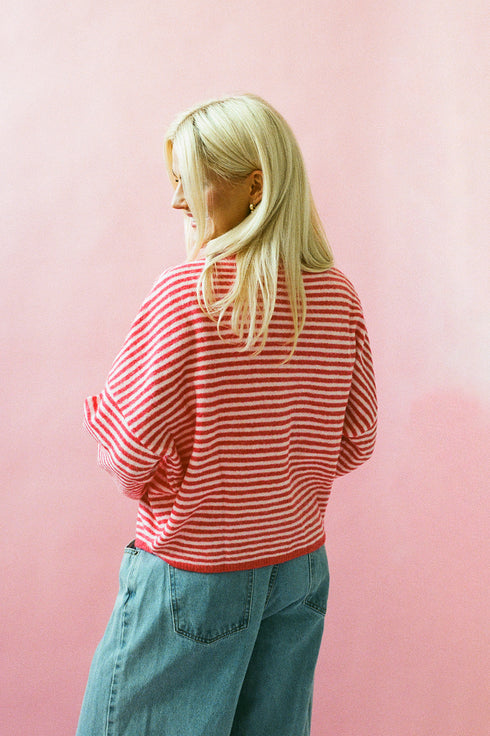 Coco Cutie Cardigan // Cherry Pink