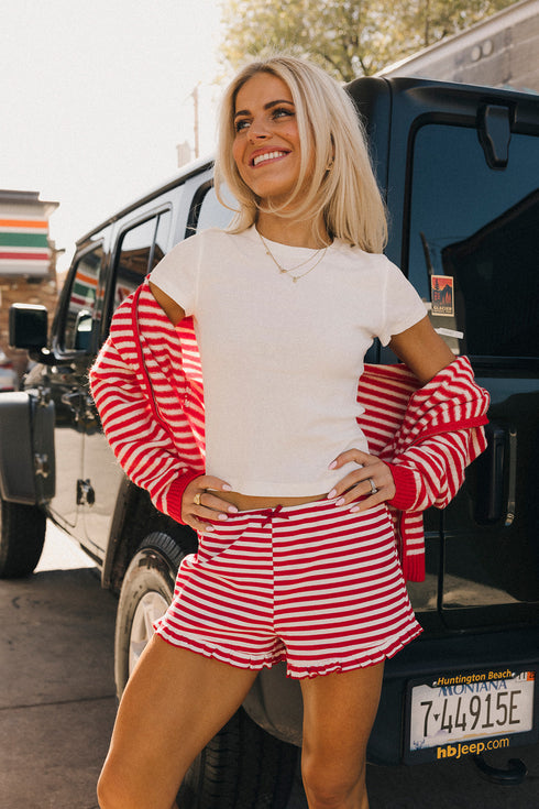 Girls Club Shorts // Red