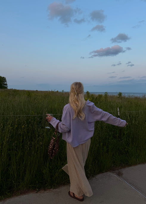 Coco Cutie Cardigan // Lilac