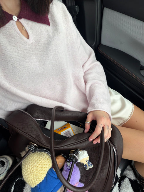 Classic Cutie Polo // Pale Pink + Berry *COCO EXCLUSIVE*