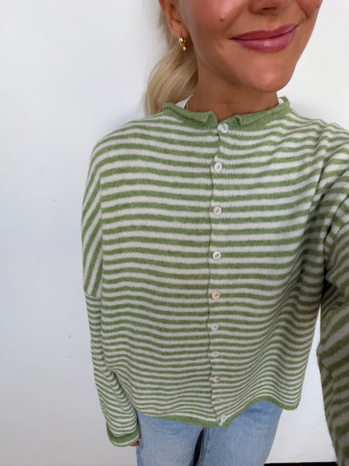 Coco Cutie Cardigan // Matcha