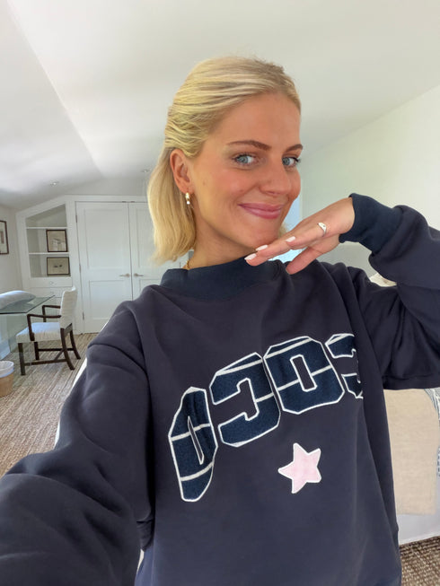 Coco Girl Mockneck // True Blue
