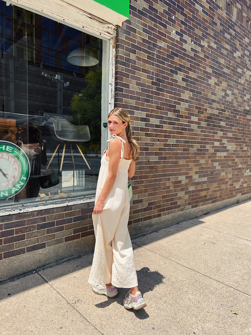 Easy Peasy Jumpsuit // Cream