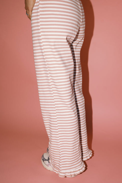 Sunday Girl Striped Pant // Rose *COCO EXCLUSIVE*