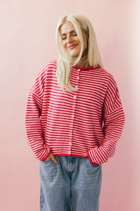 Coco Cutie Cardigan // Cherry Pink