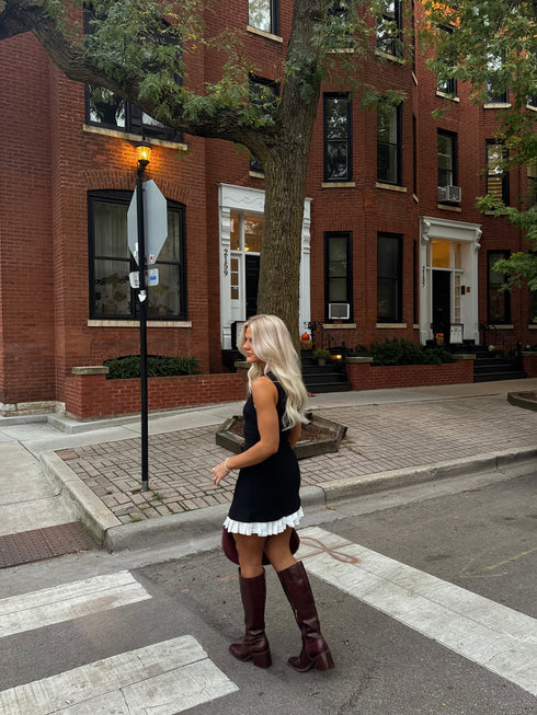 Tennis Club Dress// Black