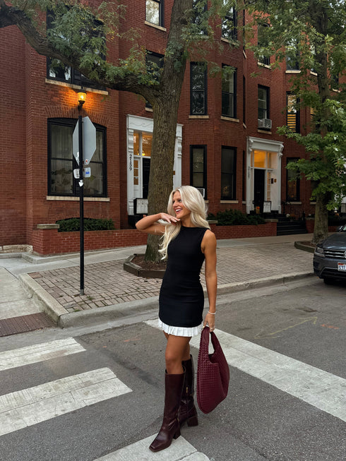 Tennis Club Dress// Black