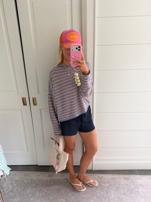 Sun Club Knit // Seabreeze Stripe