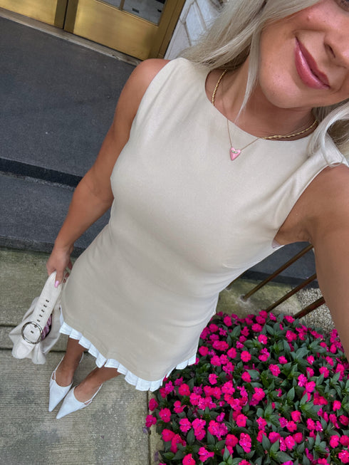 Tennis Club Dress // Tan