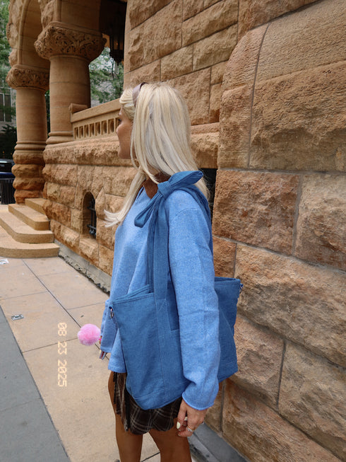 Class Crush Denim Tote Bag