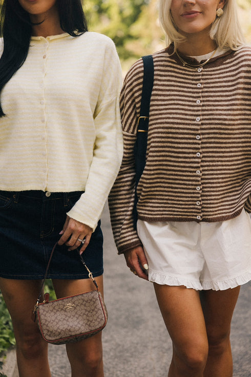 Coco Cutie Cardigan // Butter Stripe *RESTOCKED*