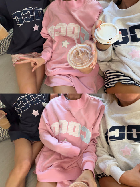 Coco Girl Mockneck // Heritage Pink