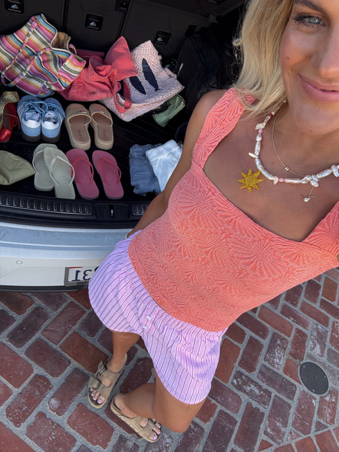 Creamsicle Top // Coral