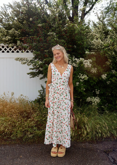 Berry Blooms Dress // Cream