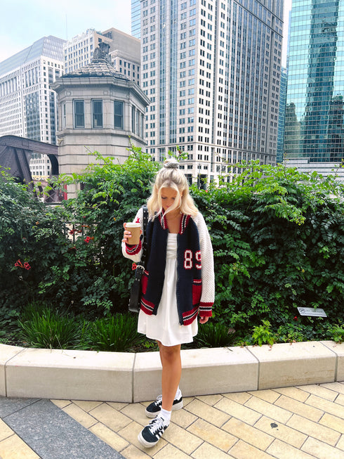 End Game Knit Jacket// Navy