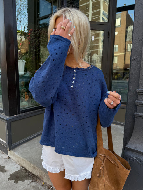 Everyday Pointelle Cutie // Denim