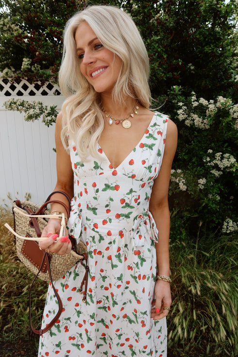 Berry Blooms Dress // Cream