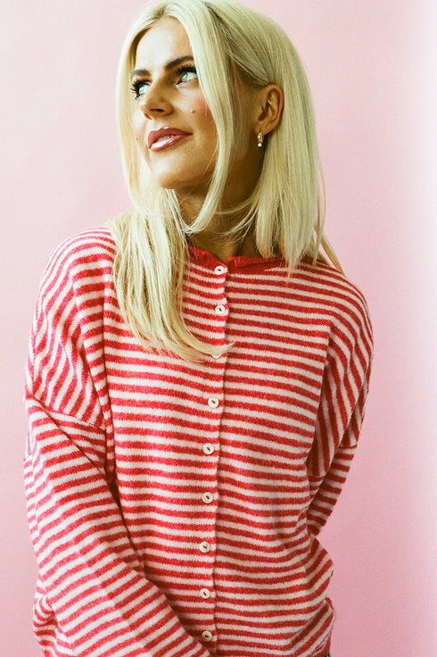 Coco Cutie Cardigan // Cherry Pink