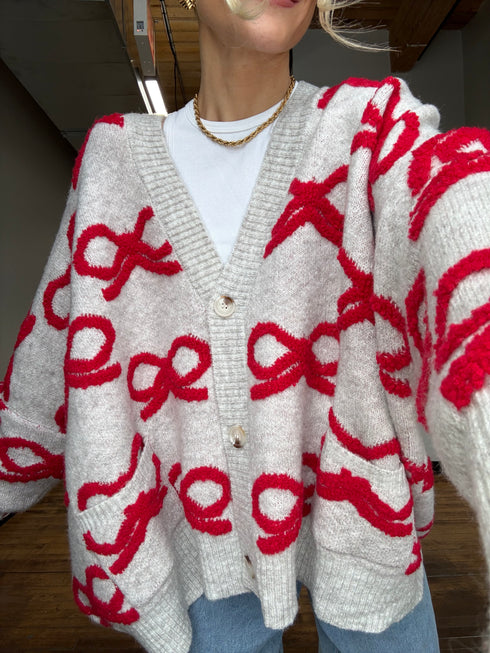 Holiday Bowmance Cardigan