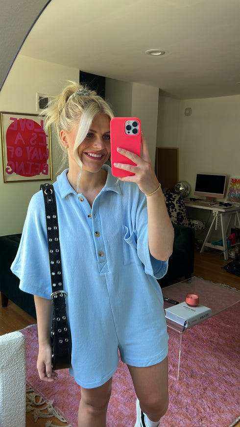Summer BFF Romper// Sky Blue