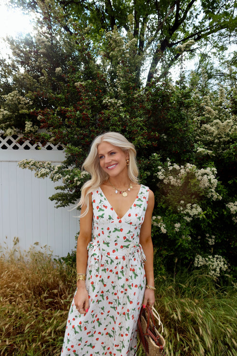 Berry Blooms Dress // Cream
