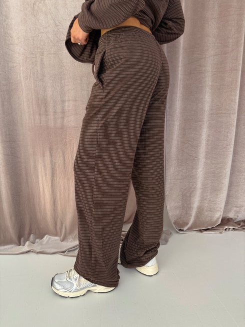 Sunny Stripe Pant // Espresso *PREORDER*