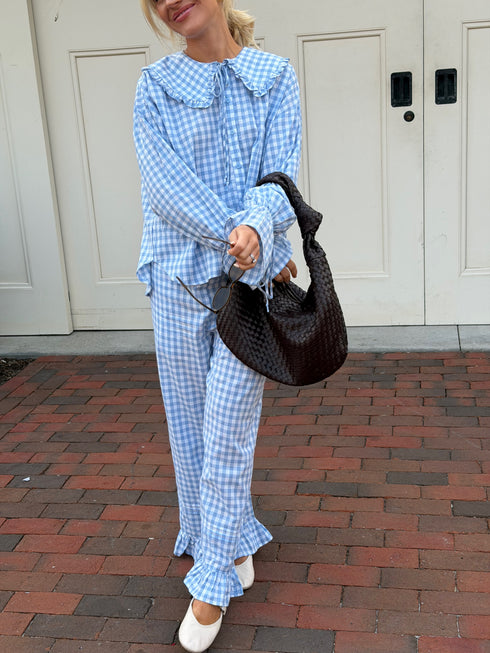 Bea Gingham Pant // Skies