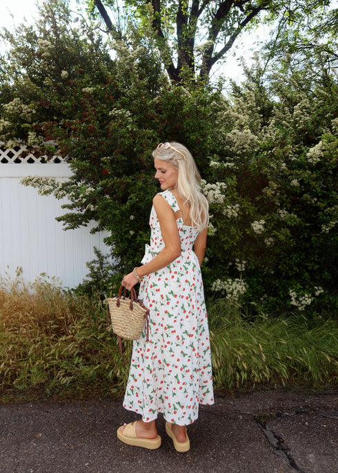 Berry Blooms Dress // Cream