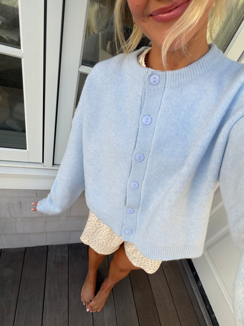 Honey Club Cardigan // Powder