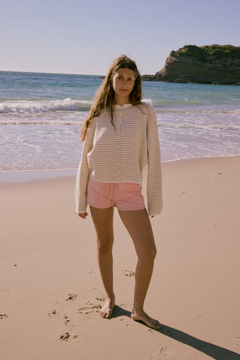 Coco Cutie Cardigan // Cream Stripe *RESTOCKED*