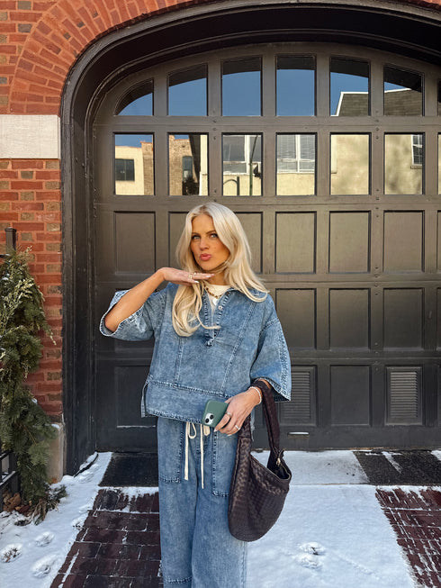 Harlow Denim Top