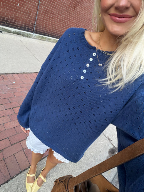 Everyday Pointelle Cutie // Denim