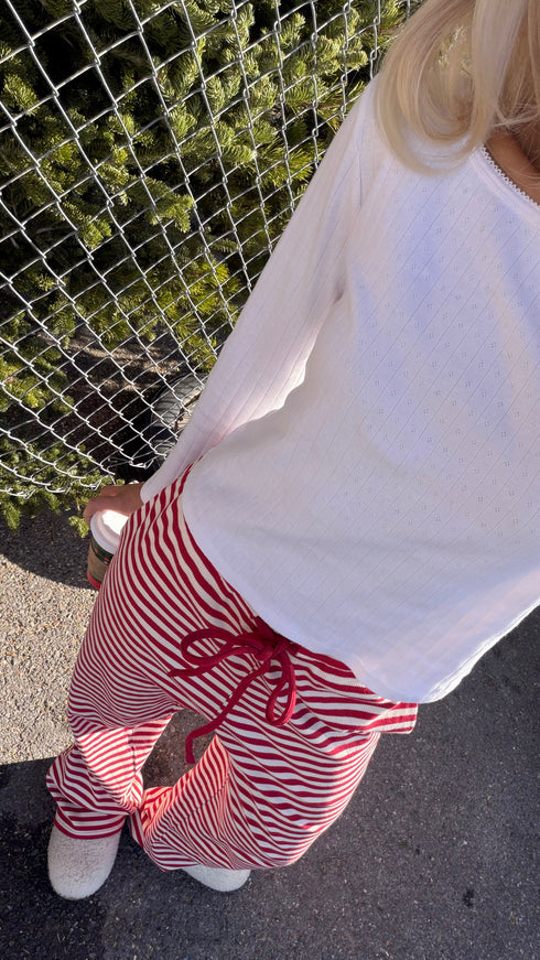 Season Stripes Pant // Cranberry