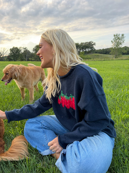 August Sweater // Navy