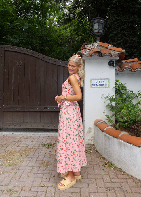 Berry Blooms Dress // Pink