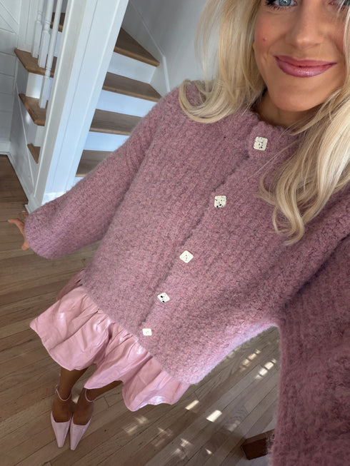 Phoebe Cardigan // Rose *RESTOCKED*