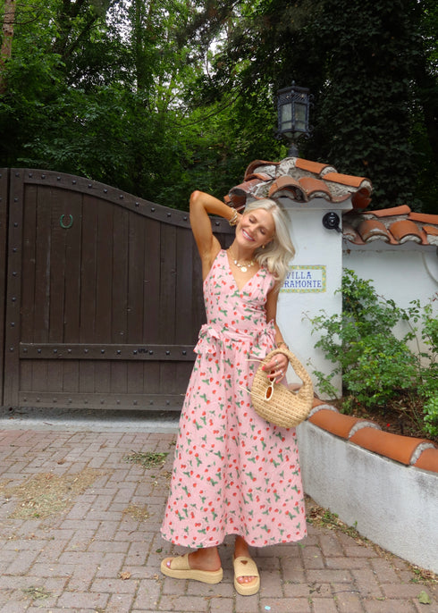 Berry Blooms Dress // Pink