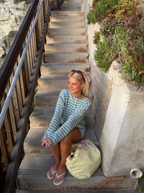 Coco Cutie Cardigan // Palm Stripe