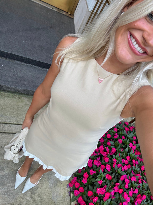 Tennis Club Dress // Tan