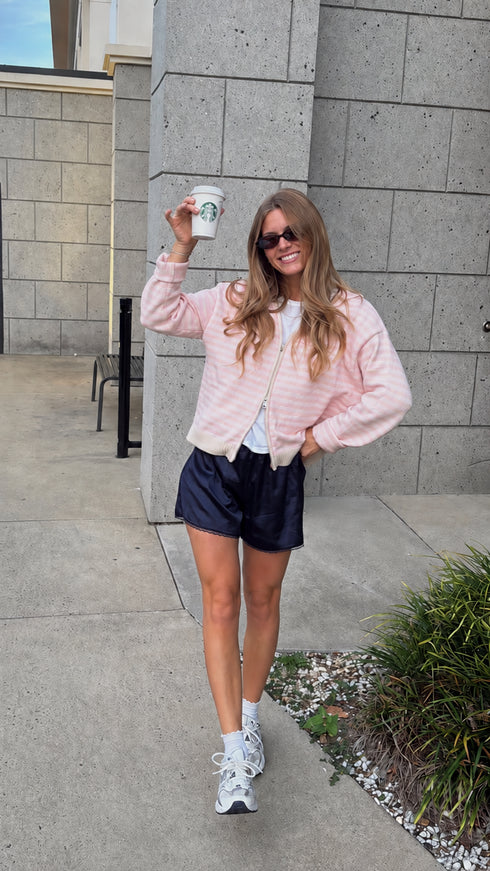 Goldie Satin Shorts // Midnight