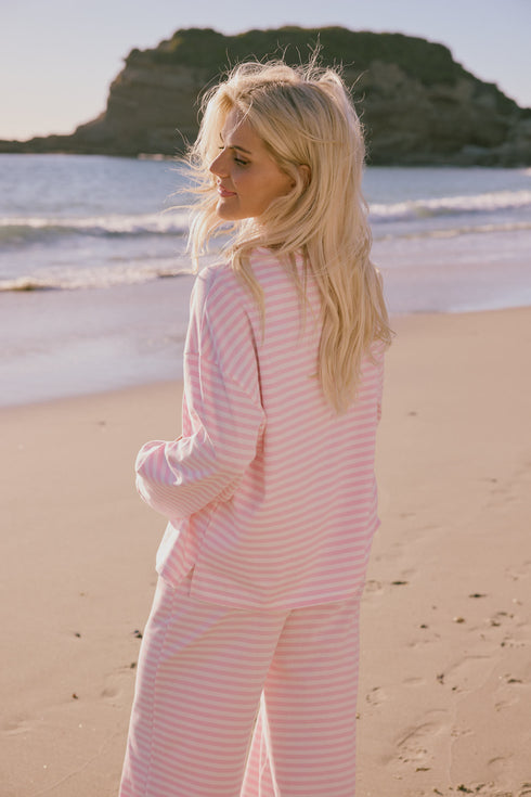 Sunny Club Pullover // Baby Pink